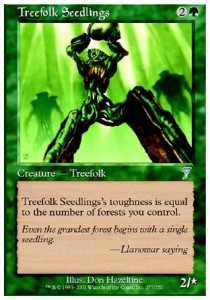 Treefolk Seedlings - Seventh Edition (Uncommon) [7ED-277]