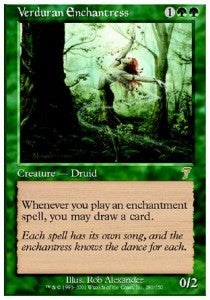 Verduran Enchantress - Seventh Edition (Rare) [7ED-280]