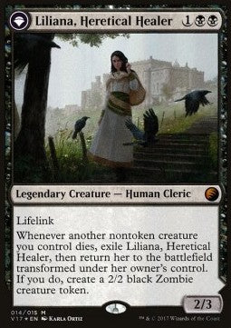 Liliana, Heretical Healer // Liliana, Defiant Necromancer - From the Vault: Transform (Mythic) [V17-14]