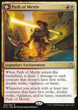 Path of Mettle // Metzali, Tower of Triumph - Rivals of Ixalan (Rare) [RIX-165]