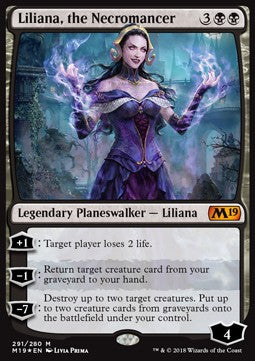 Liliana, the Necromancer - Core 2019 (Mythic) [M19-291]