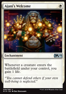 Ajani's Welcome - Core 2019 (Uncommon) [M19-6]