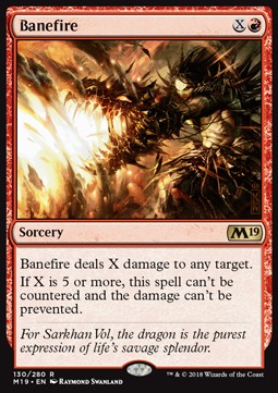 Banefire - Core 2019 (Rare) [M19-130]