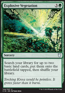 Explosive Vegetation - Commander 2018 (Uncommon) [C18-144]
