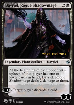 Davriel, Rogue Shadowmage - War of the Spark: Extras (Uncommon) [XWAR-83]