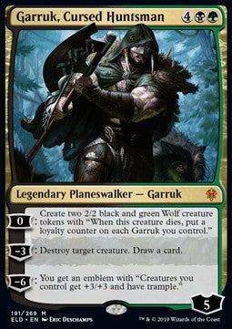 Garruk, Cursed Huntsman - Throne of Eldraine (Mythic) [ELD-191]