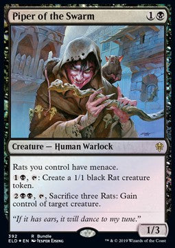 Piper of the Swarm (V.3) - Throne of Eldraine: Promos (Rare) [PELD-392]