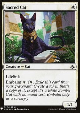 Sacred Cat - Mystery Booster (Common) [MYS-27]
