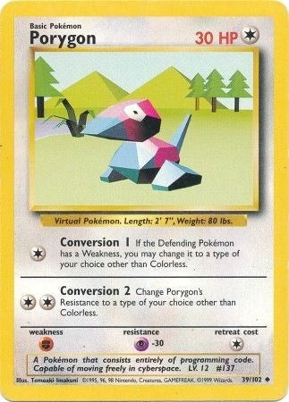 Porygon (39/102) [Base Set Unlimited]