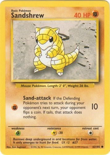 Sandshrew (62/102) [Base Set Unlimited]