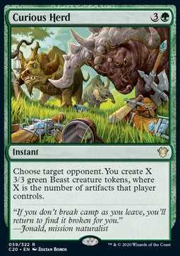 Curious Herd - Commander: Ikoria (Rare) [C20-59]