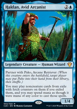 Haldan, Avid Arcanist - Commander: Ikoria (Mythic) [C20-2]