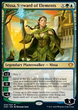 Nissa, Steward of Elements - Commander: Ikoria (Mythic) [C20-224]