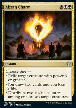 Abzan Charm - Commander: Ikoria (Uncommon) [C20-199]