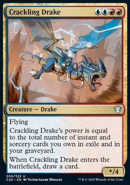 Crackling Drake - Commander: Ikoria (Uncommon) [C20-206]