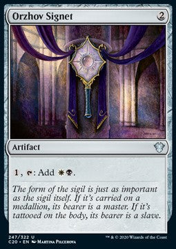 Orzhov Signet - Commander: Ikoria (Uncommon) [C20-247]