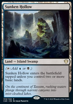 Sunken Hollow - Commander: Ikoria (Rare) [C20-318]