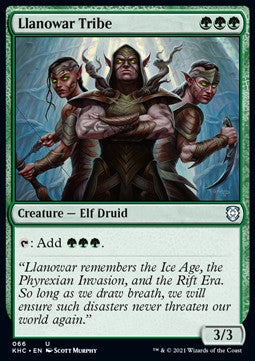 Llanowar Tribe - Commander: Kaldheim (Uncommon) [KHC-66]