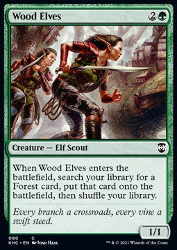Wood Elves - Commander: Kaldheim (Common) [KHC-80]
