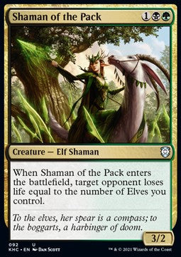 Shaman of the Pack - Commander: Kaldheim (Uncommon) [KHC-92]