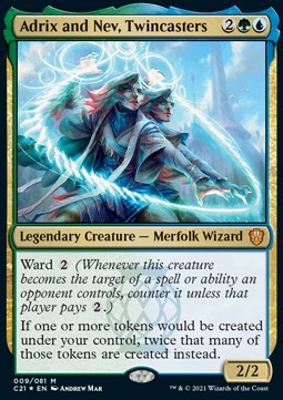 Adrix and Nev, Twincasters - Commander: Strixhaven (Mythic) [C21-9]