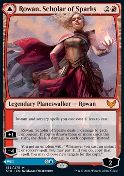 Rowan, Scholar of Sparks // Will, Scholar of Frost - Strixhaven: School of Mages (Mythic) [STX-156]