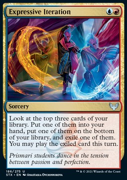 Expressive Iteration⁣ - Strixhaven: School of Mages⁣ (Uncommon)⁣ [186]