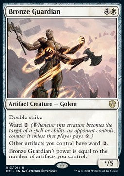 Bronze Guardian - Commander: Strixhaven (Rare) [C21-13]