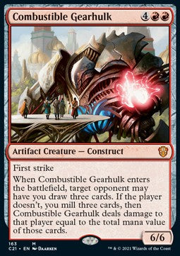 Combustible Gearhulk⁣ - Commander: Strixhaven⁣ (Mythic)⁣ [163]