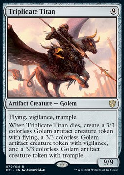 Triplicate Titan⁣ - Commander: Strixhaven⁣ (Rare)⁣ [79]