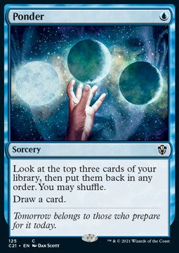 Ponder - Commander: Strixhaven (Common) [C21-125]