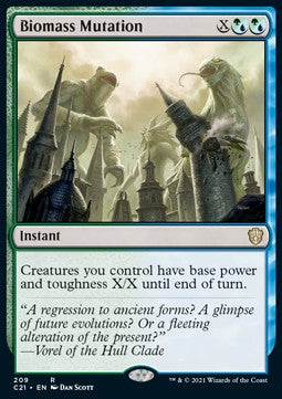 Biomass Mutation - Commander: Strixhaven (Rare) [C21-209]