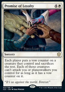 Promise of Loyalty - Commander: Strixhaven (Rare) [C21-21]