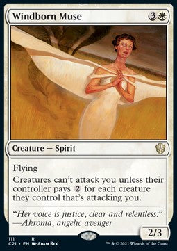 Windborn Muse - Commander: Strixhaven (Rare) [C21-111]