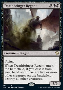 Deathbringer Regent⁣ - Commander: Strixhaven⁣ (Rare)⁣ [141]