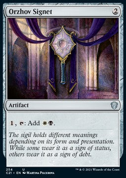 Orzhov Signet - Commander: Strixhaven (Uncommon) [C21-254]