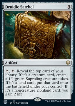 Druidic Satchel - Commander: Strixhaven (Rare) [C21-241]
