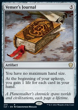 Venser's Journal - Commander: Strixhaven (Rare) [C21-273]