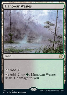 Llanowar Wastes - Commander: Strixhaven (Rare) [C21-297]