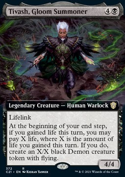 Tivash, Gloom Summoner - Commander: Strixhaven: Extras (Rare) [XC21-372]