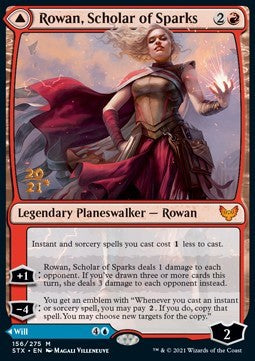 Rowan, Scholar of Sparks // Will, Scholar of Frost - Strixhaven: School of Mages: Promos (Mythic) [PSTX-156]