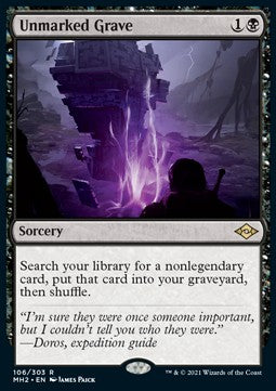 Unmarked Grave - Modern Horizons 2 (Rare) [MH2-106]