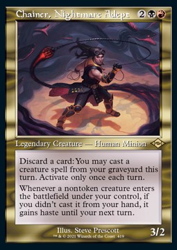Chainer, Nightmare Adept (V.1) - Modern Horizons 2: Extras (Rare) [XMH2-419]