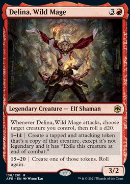 Delina, Wild Mage - Adventures in the Forgotten Realms (Rare) [AFR-138]