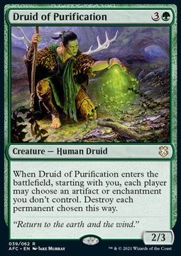 Druid of Purification - Commander: Adventures in the Forgotten Realms (Rare) [AFC-39]