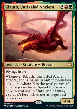 Klauth, Unrivaled Ancient - Commander: Adventures in the Forgotten Realms (Mythic) [AFC-50]