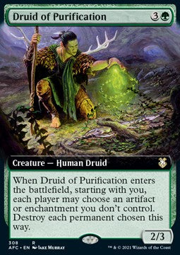 Druid of Purification - Commander: Adventures in the Forgotten Realms: Extras (Rare) [XAFC-308]