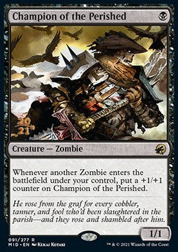 Champion of the Perished (V.1) - Innistrad: Midnight Hunt: Promos (Rare) [PMID-91]