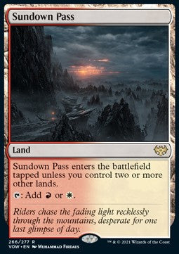 Sundown Pass - Innistrad: Crimson Vow (Rare) [VOW-266]