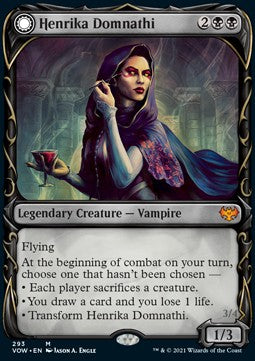 Henrika Domnathi // Henrika, Infernal Seer (V.1) - Innistrad: Crimson Vow: Extras (Mythic) [XVOW-293]